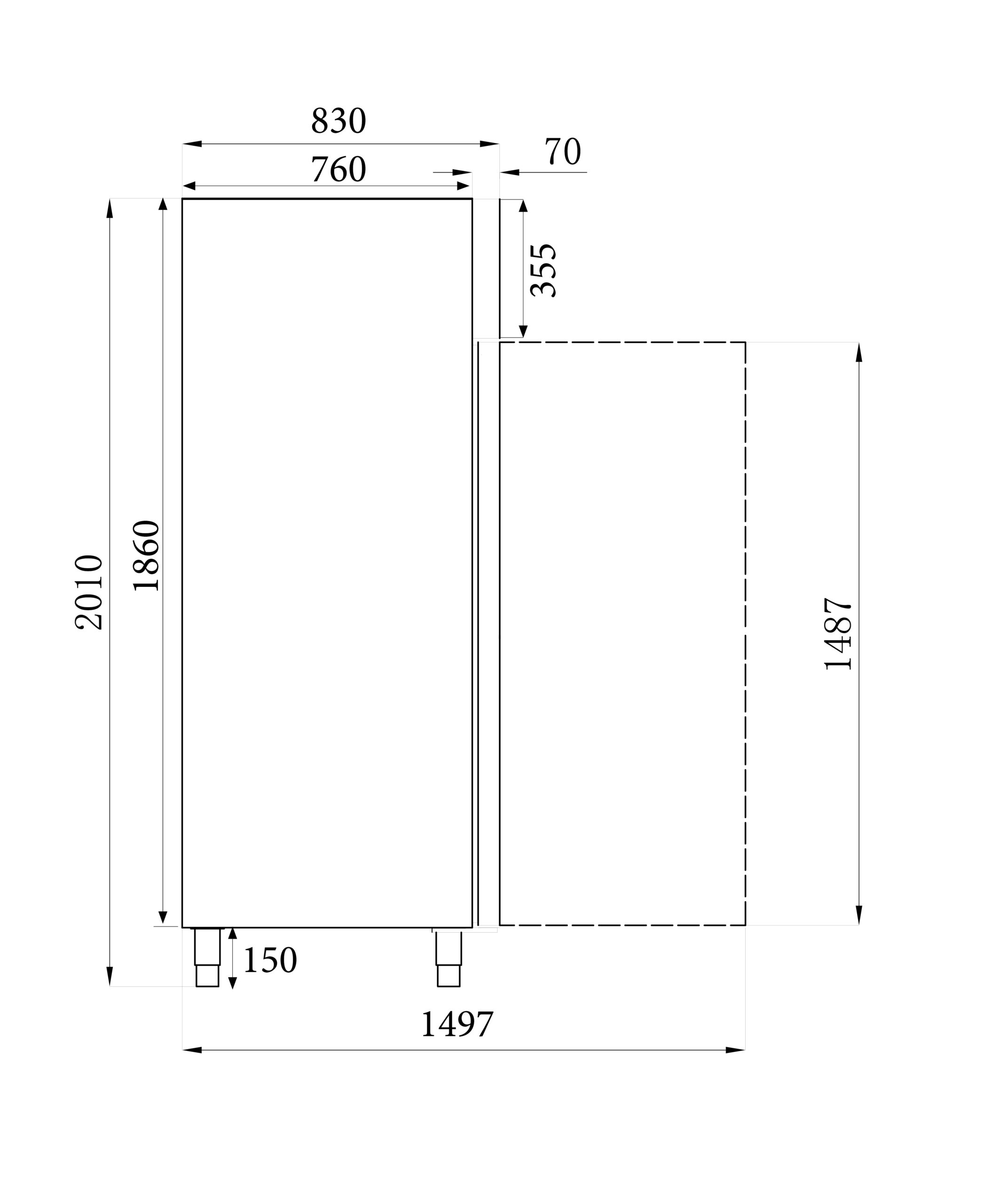 KOELKAST RVS 1410 L GN1410TN - Afbeelding 3