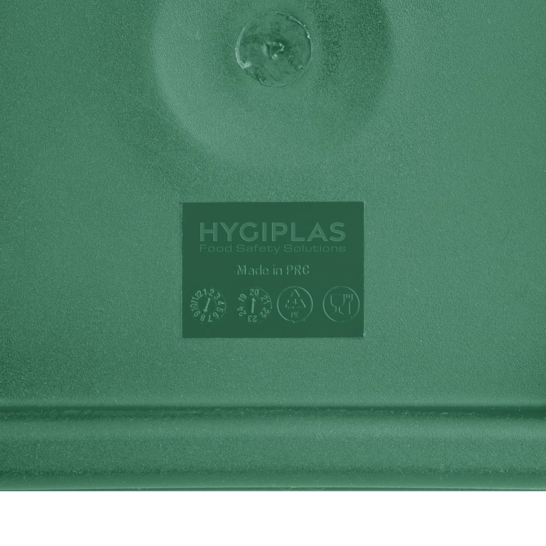 Hygiplas vierkant deksel groen medium - Afbeelding 5