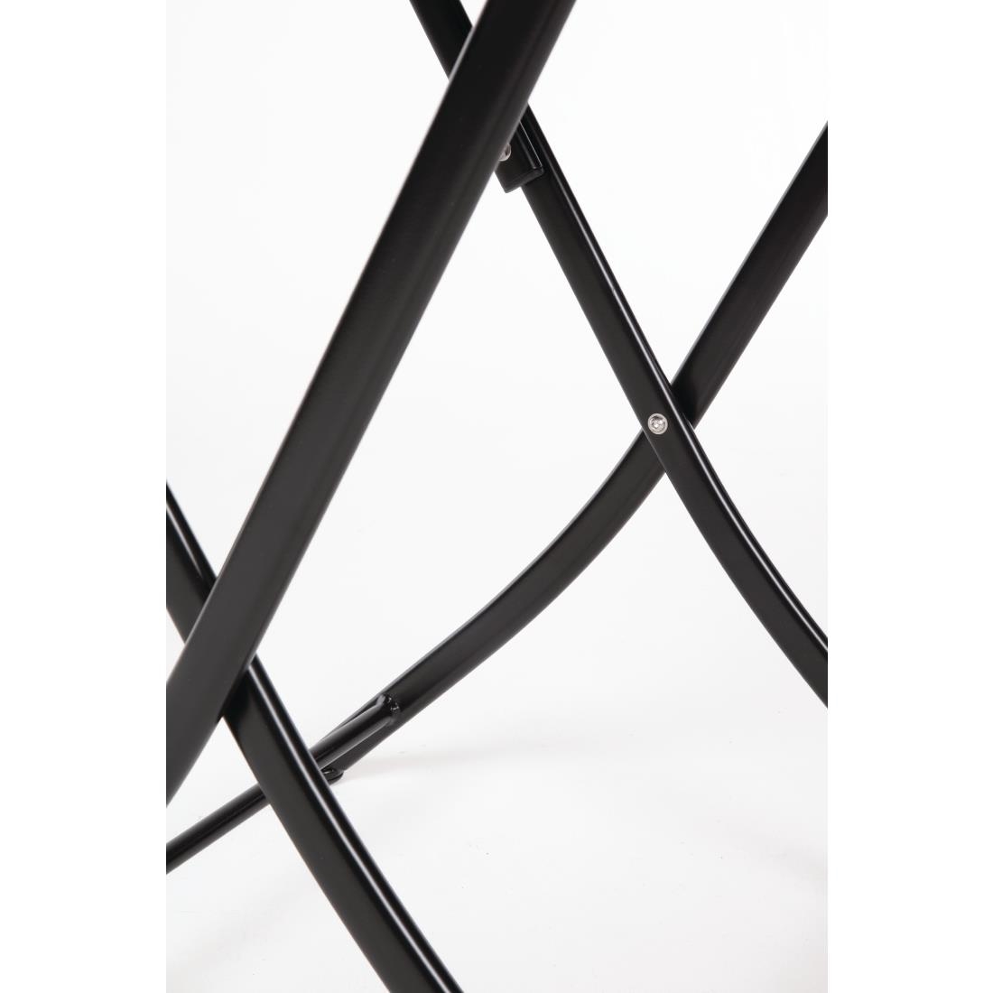 Bolero vierkante polyrotan klaptafel zwart 60cm - Afbeelding 8