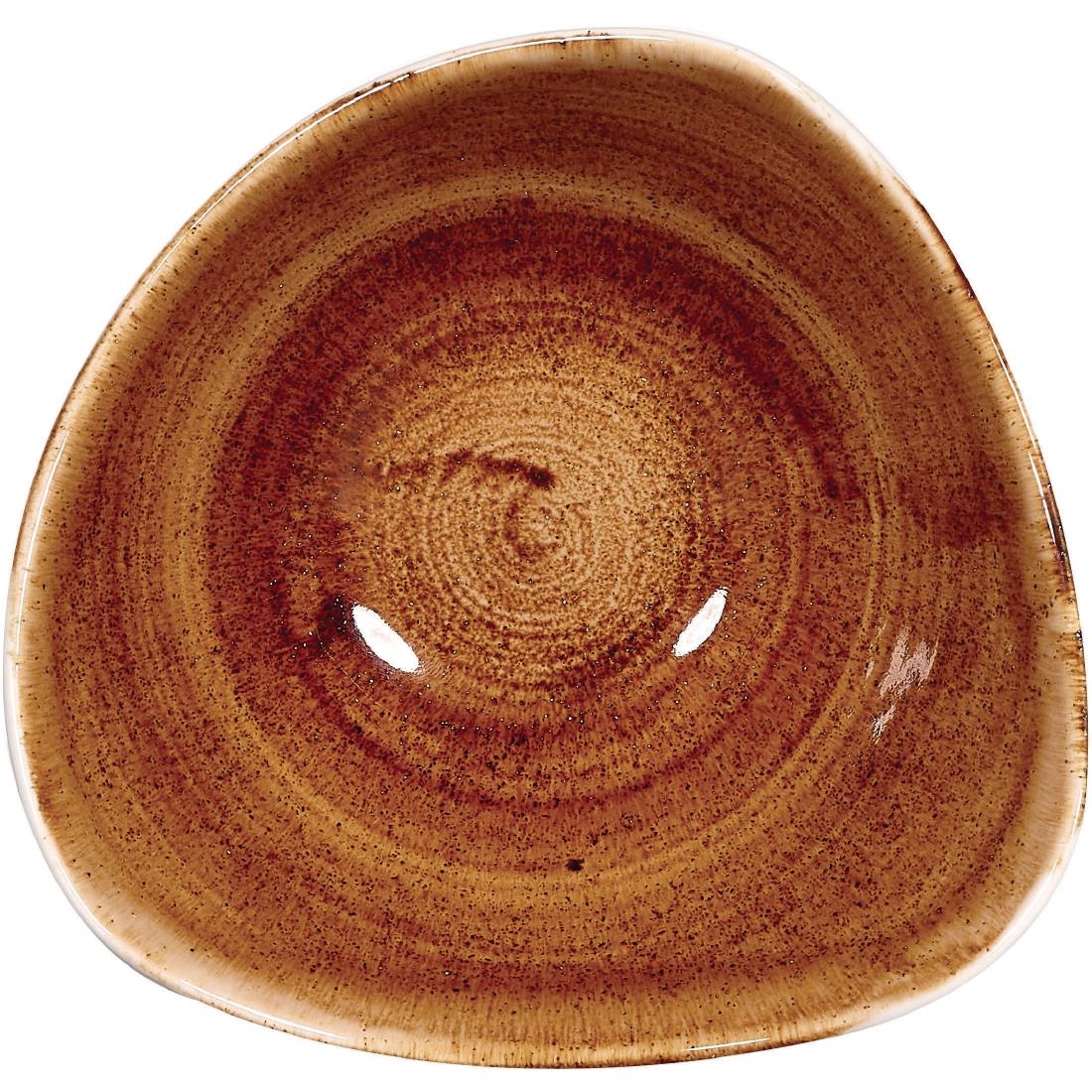Churchill Stonecast Patina Vintage Copper Driehoekige Kom 15.2cm (12 stuks) - Afbeelding 2