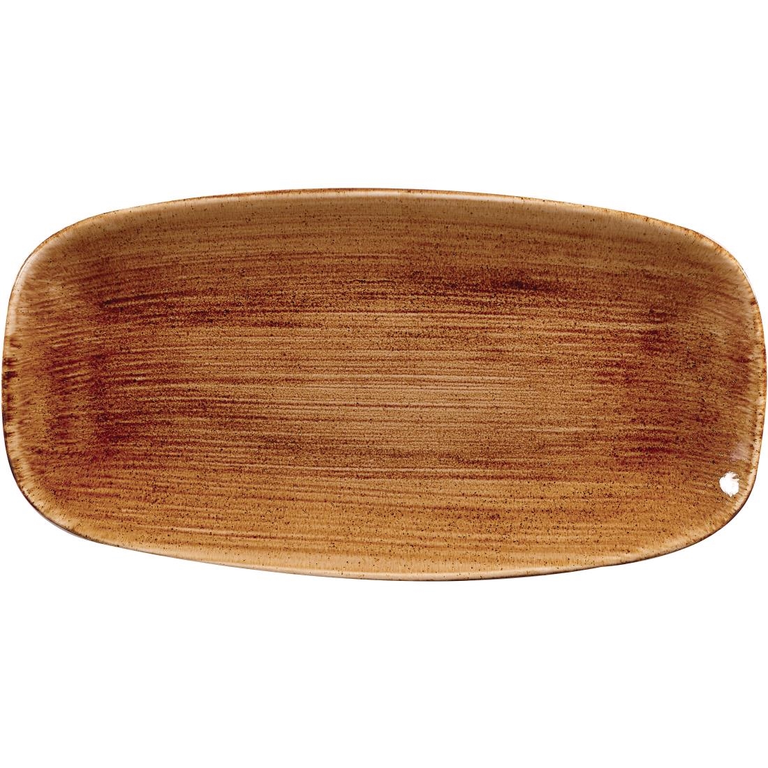 Churchill Stonecast Patina Vintage Copper Chefs Ovaal Bord 29.8 x 15.2cm (12 stuks) - Afbeelding 2