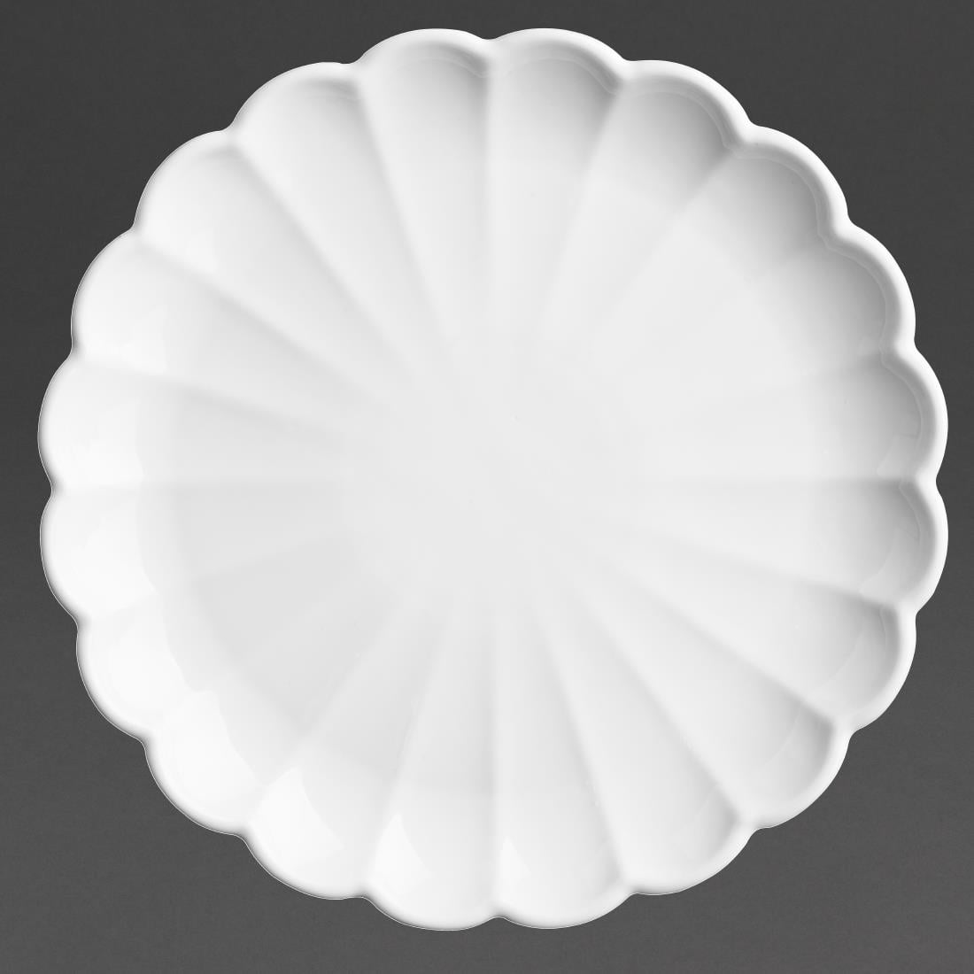 Olympia Bloom Geschulpte Borden Wit 226mm (6 stuks) - Afbeelding 7