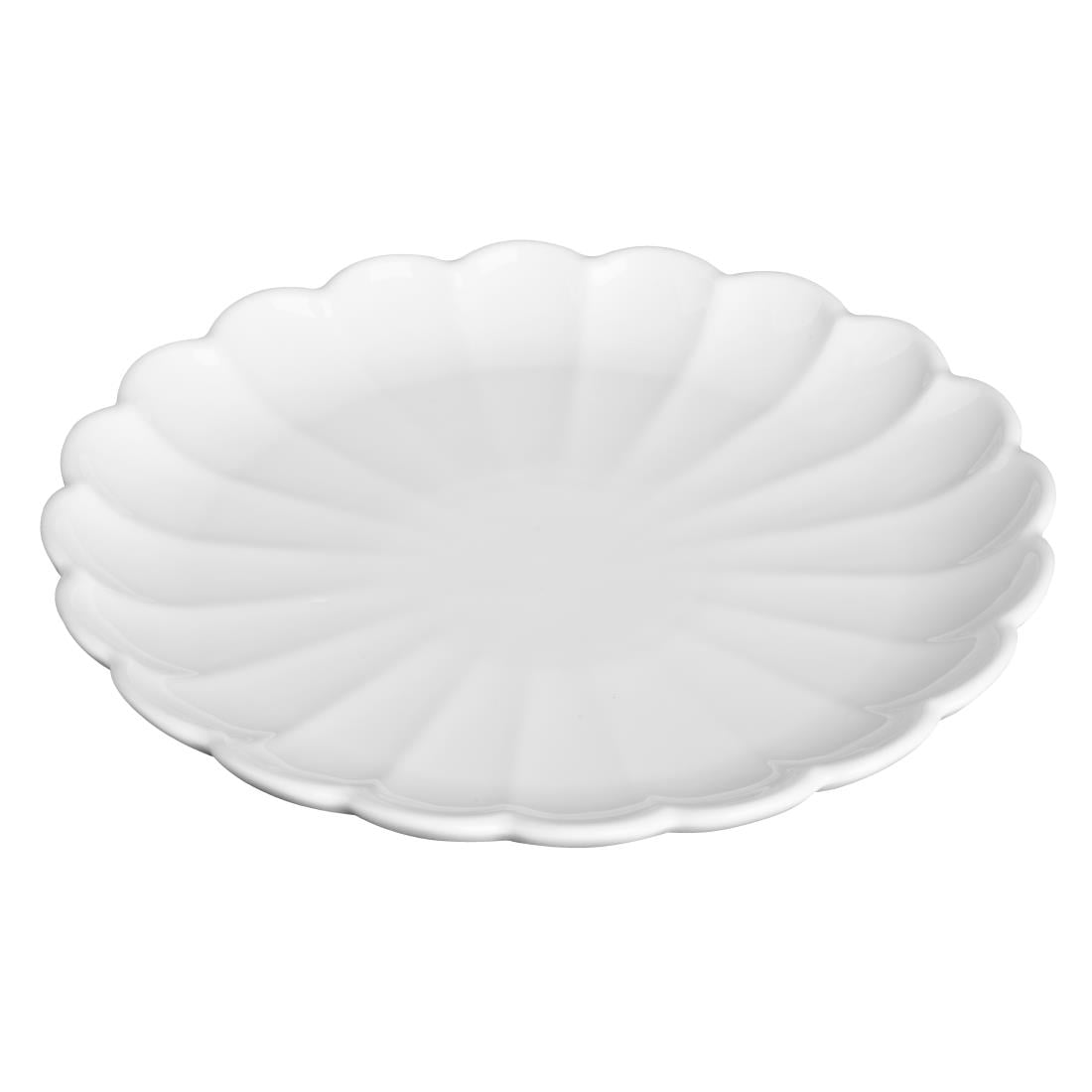 Olympia Bloom Geschulpte Borden Wit 226mm (6 stuks) - Afbeelding 8
