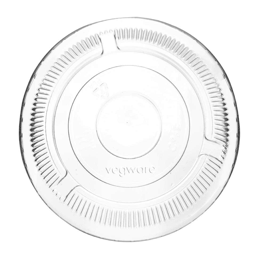 Vegware deksels voor 96 serie composteerbare frisdrankbekers (1000 stuks) - Afbeelding 2