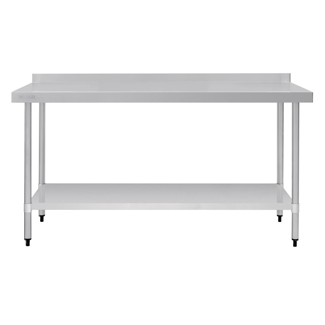 Vogue RVS werktafel met achteropstand 90x180x70cm - Afbeelding 3