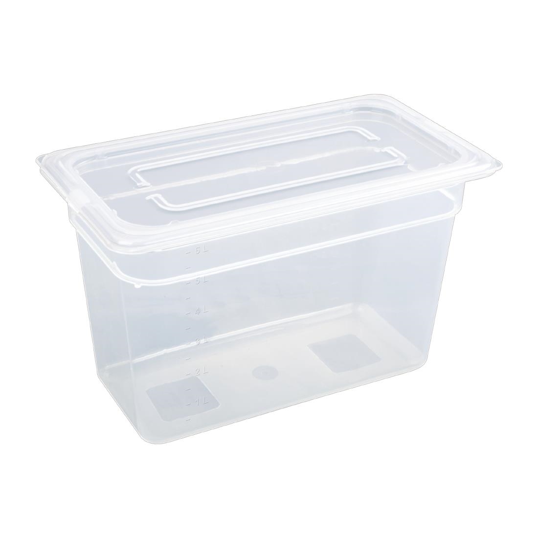 Vogue polypropyleen GN 1/3 bak met deksel 20cm (4 stuks) - Afbeelding 3
