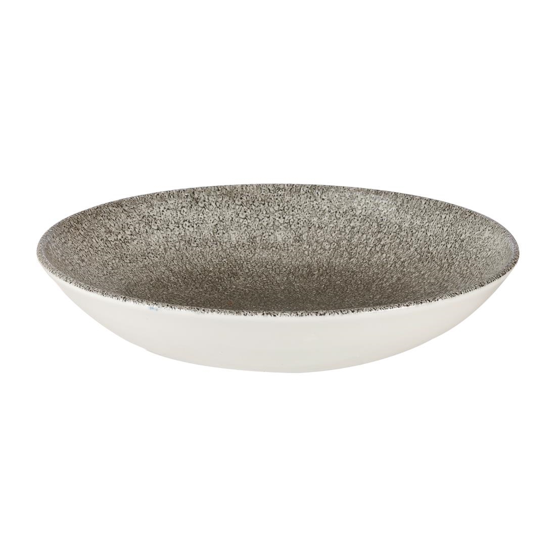 Churchill Raku Quartz Black Evolve Coupe Kom 24.8cm (12 stuks) - Afbeelding 2