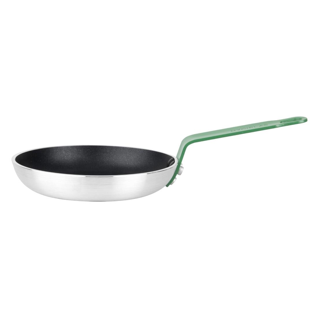 Hygiplas Teflon Platinum Plus anti-aanbak koekenpan 200mm groen handvat - Afbeelding 3