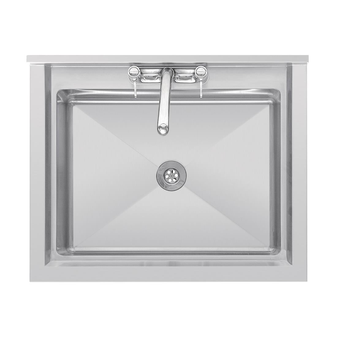 Vogue RVS spoeltafel enkele spoelbak met onderblad 75x60cm - Afbeelding 3