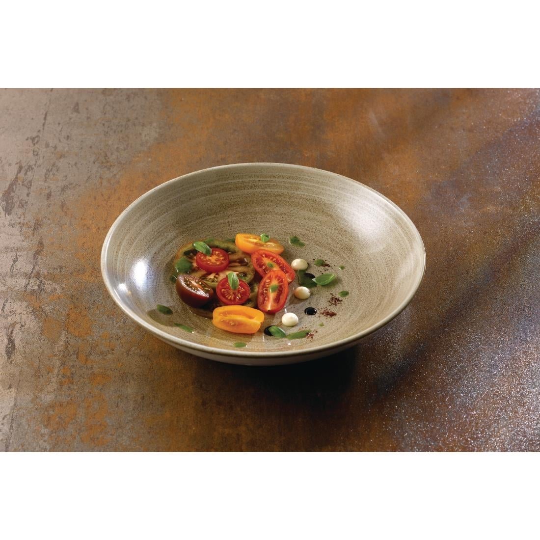 Churchill Stonecast Patina Antique Taupe Coupe Evolve Coupe Bord 32.4cm (8 stuks) - Afbeelding 4