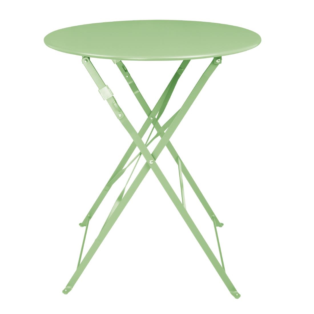 Bolero stalen klaptafel rond lichtgroen 595mm - Afbeelding 2