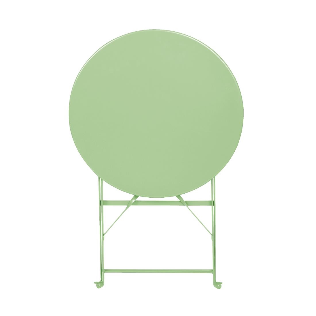 Bolero stalen klaptafel rond lichtgroen 595mm - Afbeelding 3