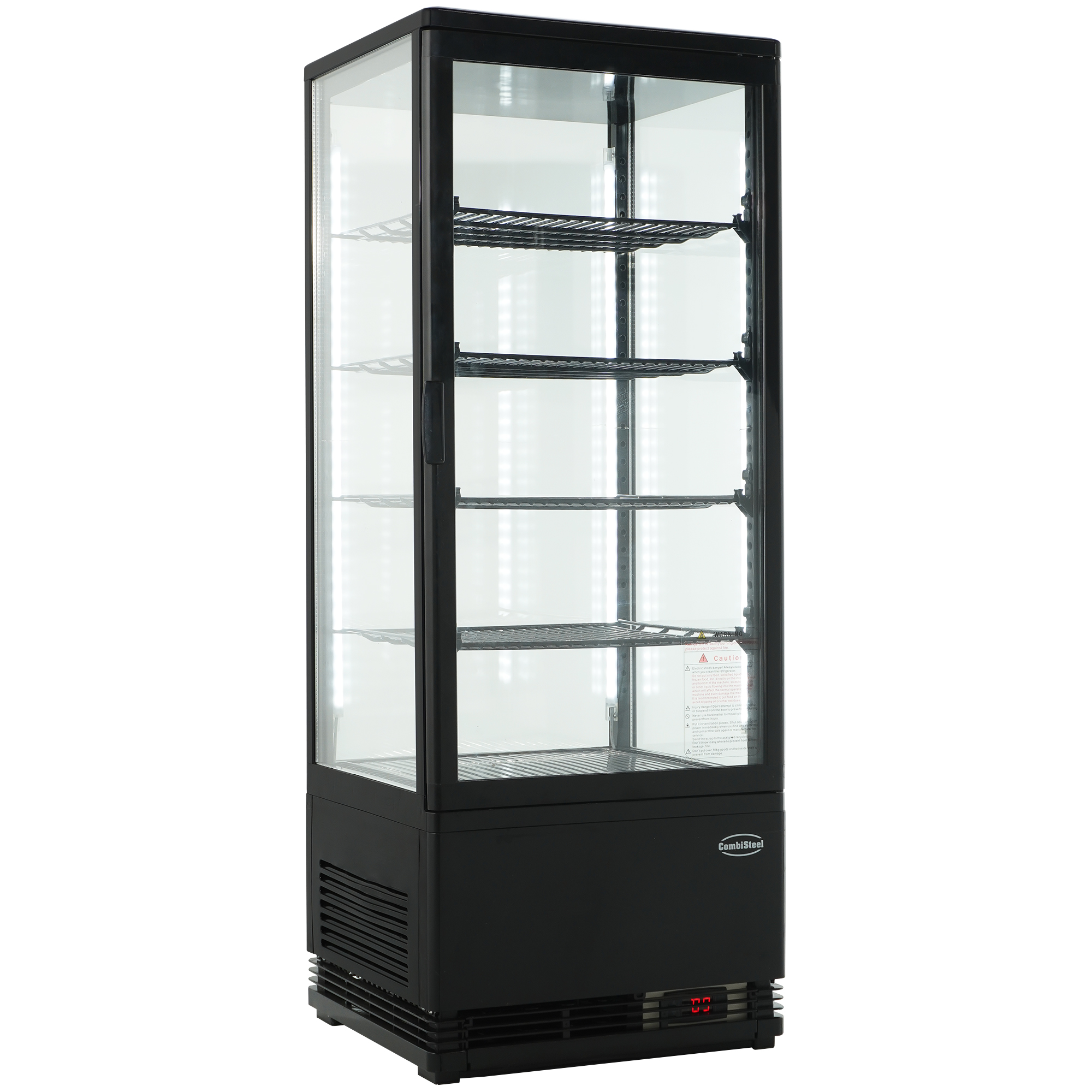 KOELVITRINE 98L ZWART - Afbeelding 2