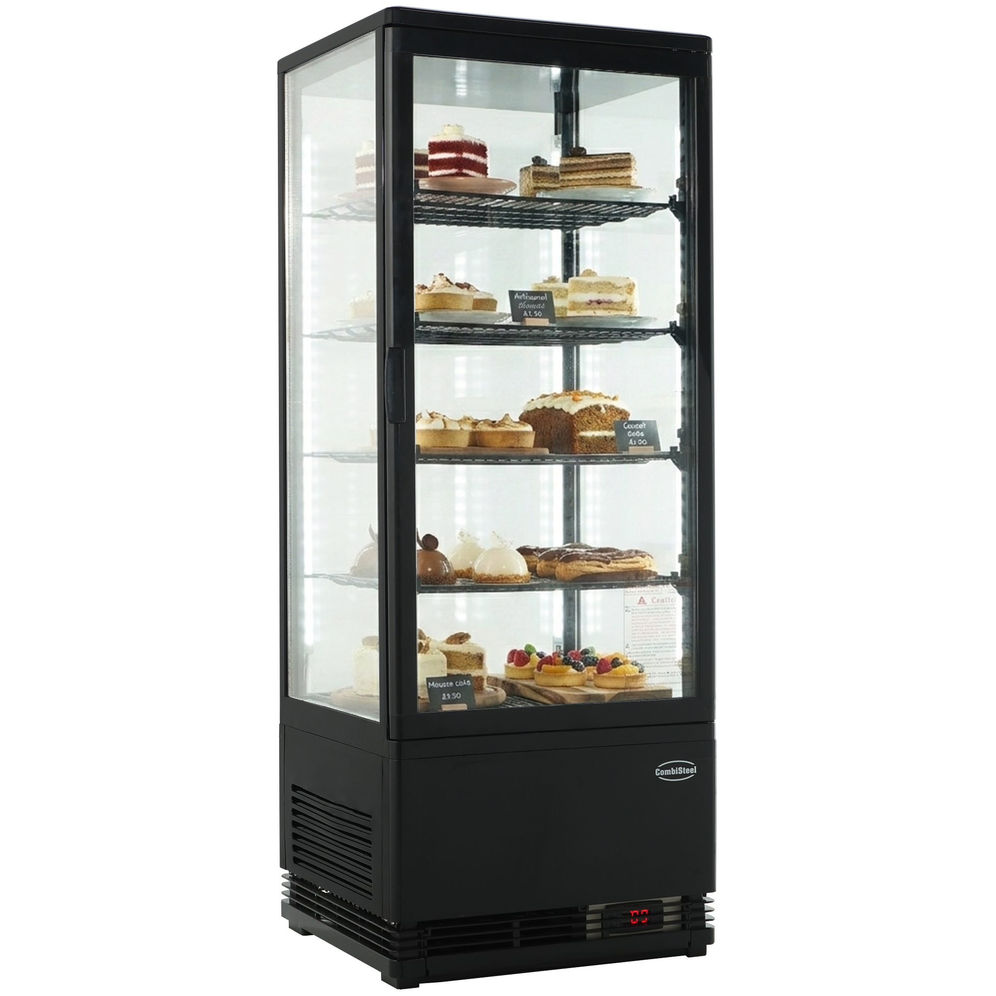 KOELVITRINE 98L ZWART - Afbeelding 3
