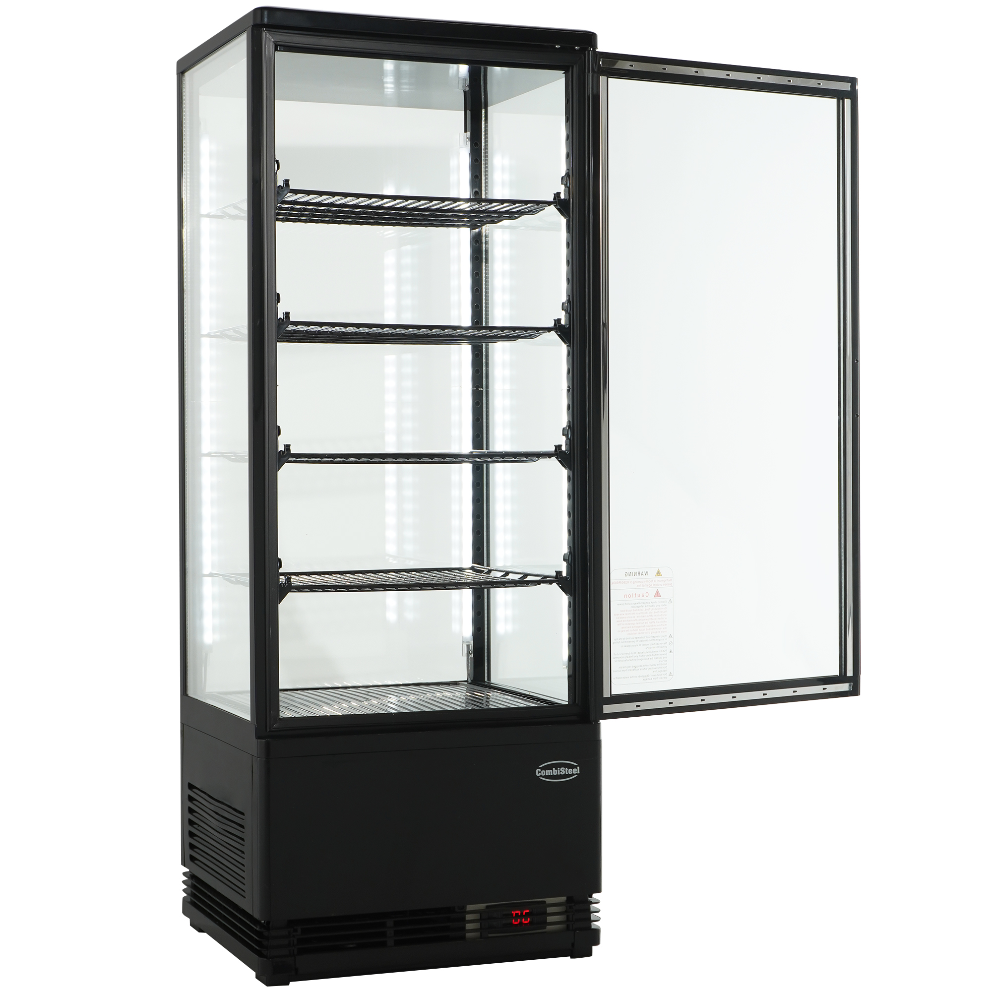 KOELVITRINE 98L ZWART - Afbeelding 5