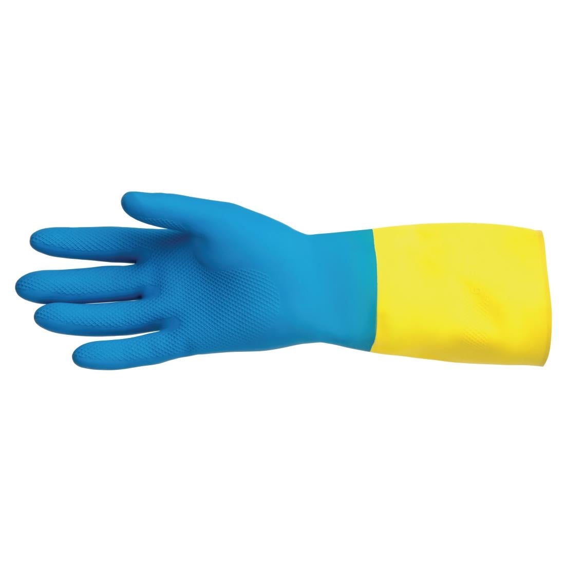 MAPA Alto 405 waterdichte heavy-duty werkhandschoenen blauw en geel - M - Afbeelding 2