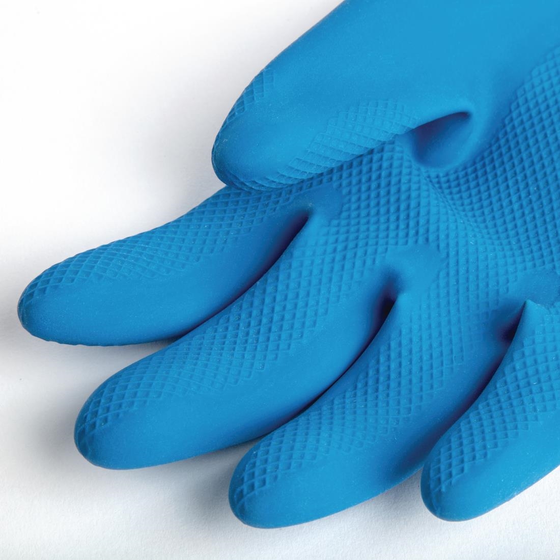 MAPA Alto 405 waterdichte heavy-duty werkhandschoenen blauw en geel - M - Afbeelding 4