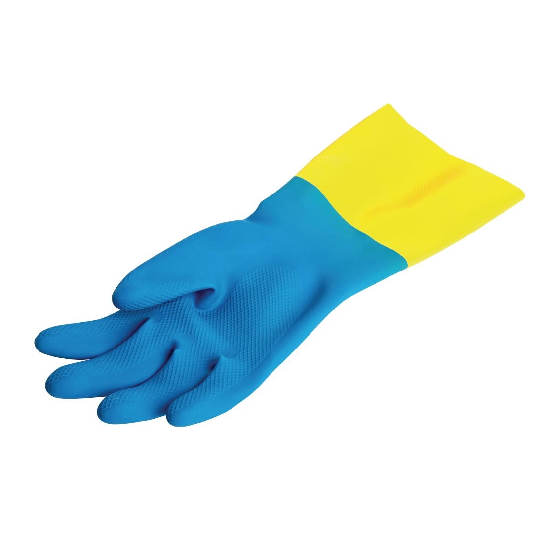 MAPA Alto 405 waterdichte heavy-duty werkhandschoenen blauw en geel - M - Afbeelding 5