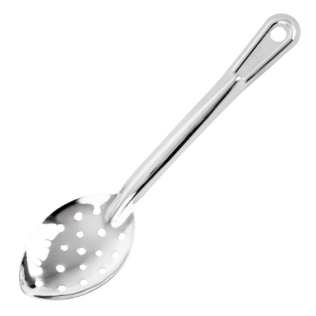 Nisbets Essentials geperforeerde RVS serveerlepel 28cm - Afbeelding 2