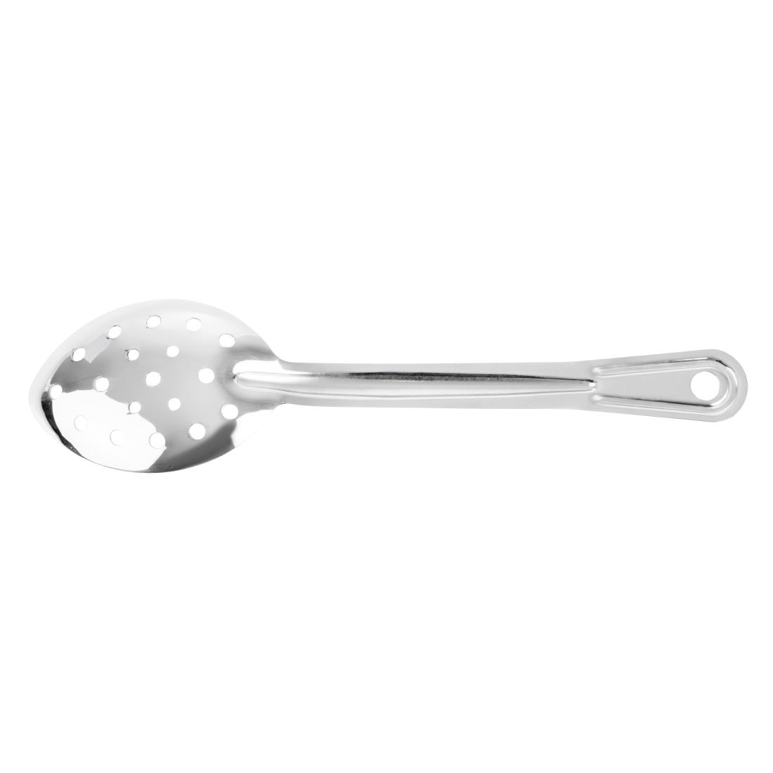 Nisbets Essentials geperforeerde RVS serveerlepel 28cm - Afbeelding 3