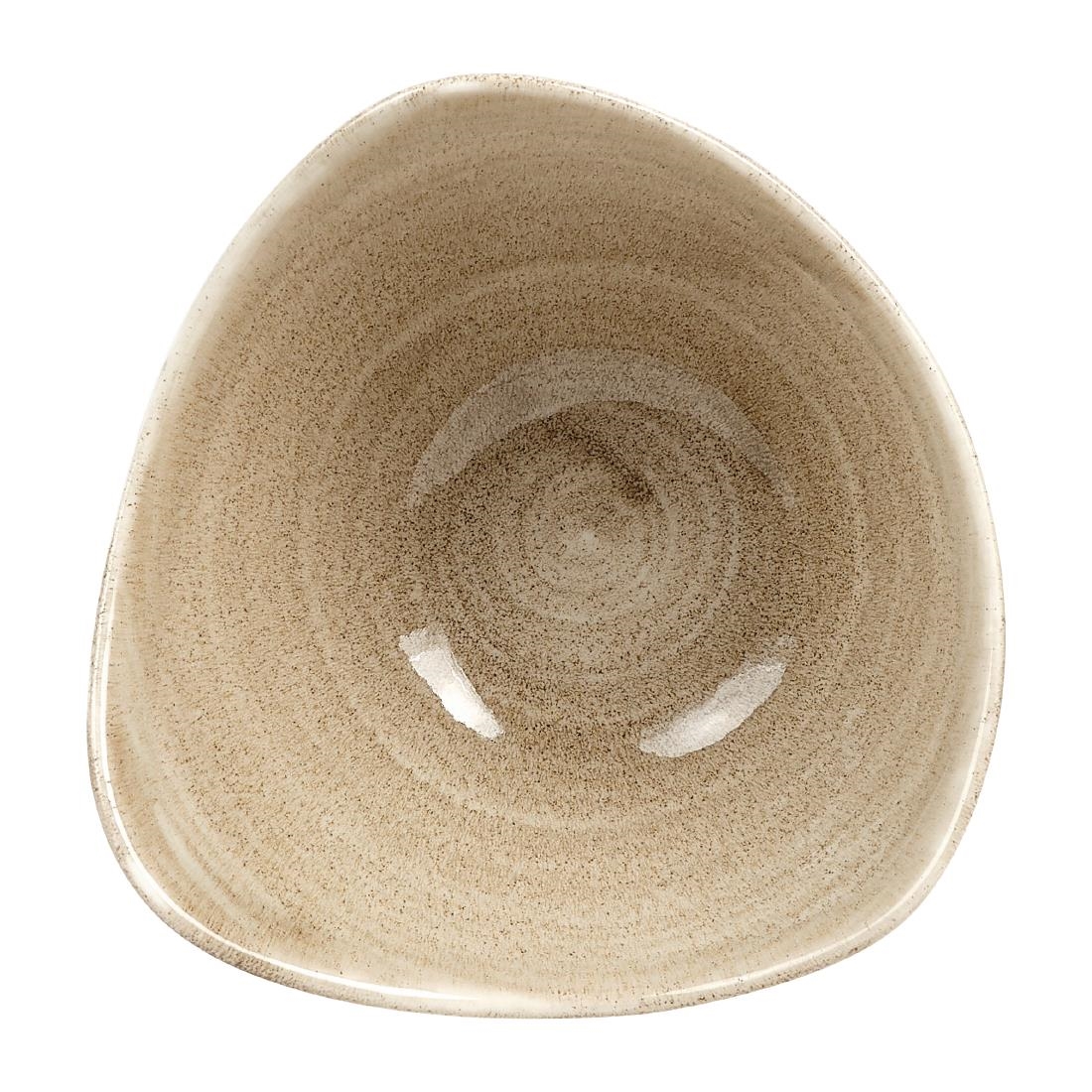 Churchill Stonecast Patina Antique Taupe Driehoekige Kom 15.2cm (12 stuks) - Afbeelding 3
