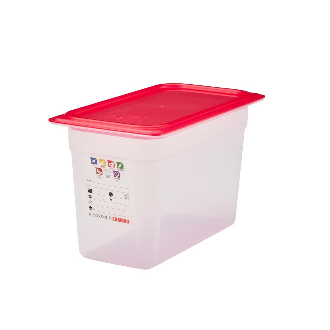 Cambro Safetrak IML polypropyleen voedselbewaarbak 1/3GN 200mm - Afbeelding 4