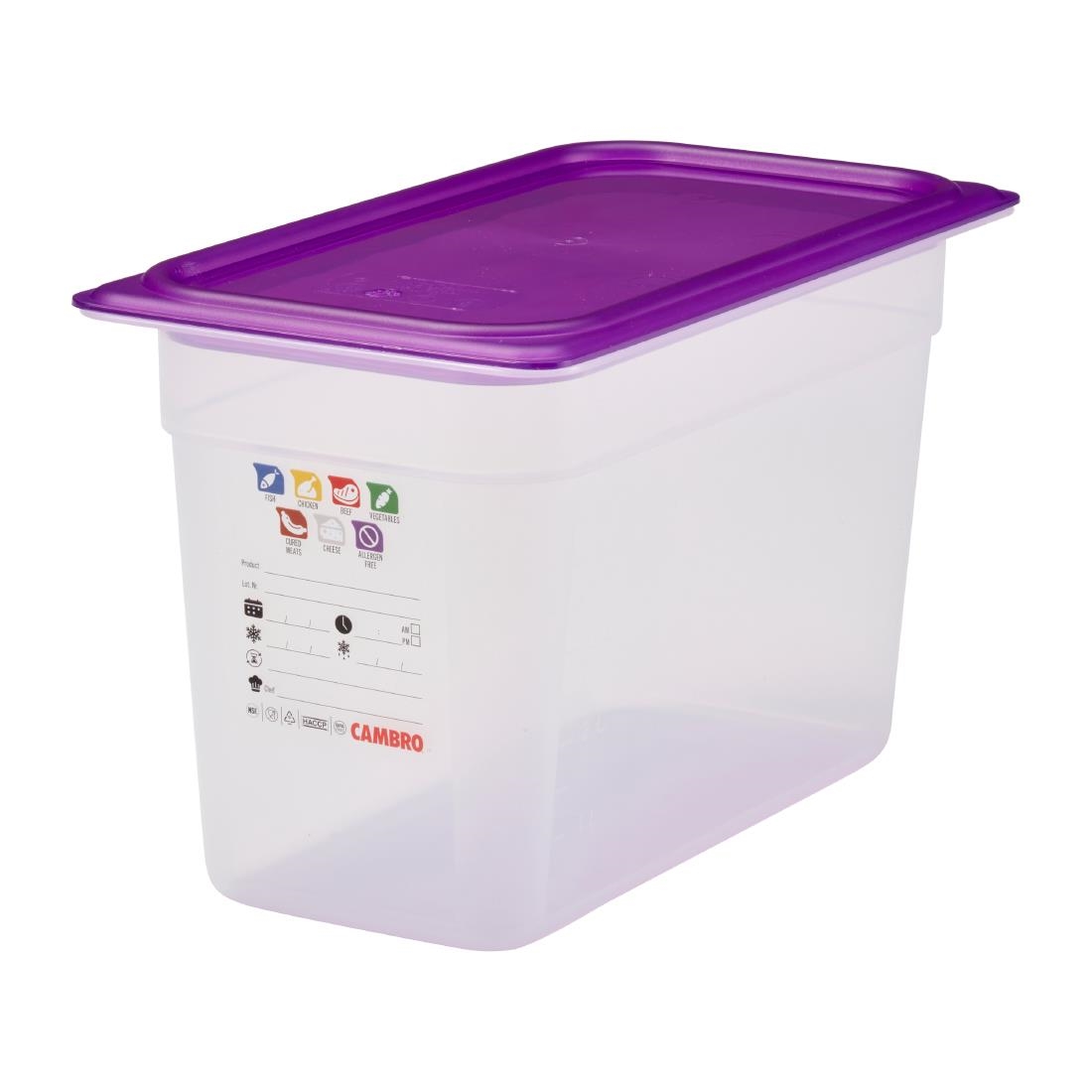 Cambro Safetrak IML polypropyleen voedselbewaarbak 1/3GN 200mm - Afbeelding 5
