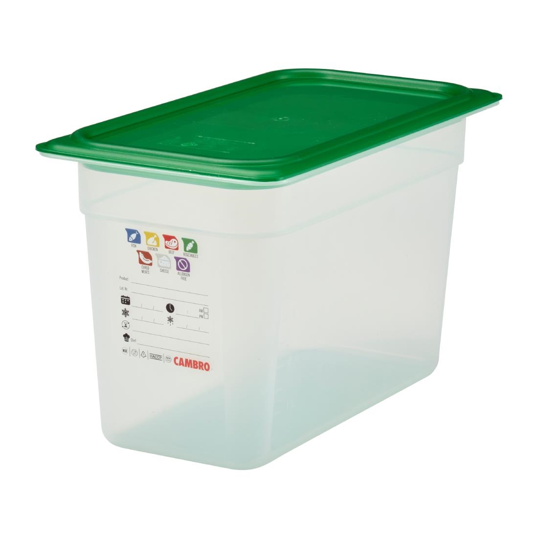 Cambro Safetrak IML polypropyleen voedselbewaarbak 1/3GN 200mm - Afbeelding 6