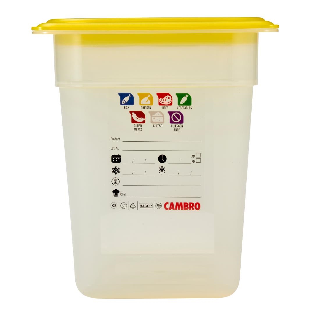 Cambro Safetrak IML polypropyleen voedselbewaarbak 1/3GN 200mm - Afbeelding 8