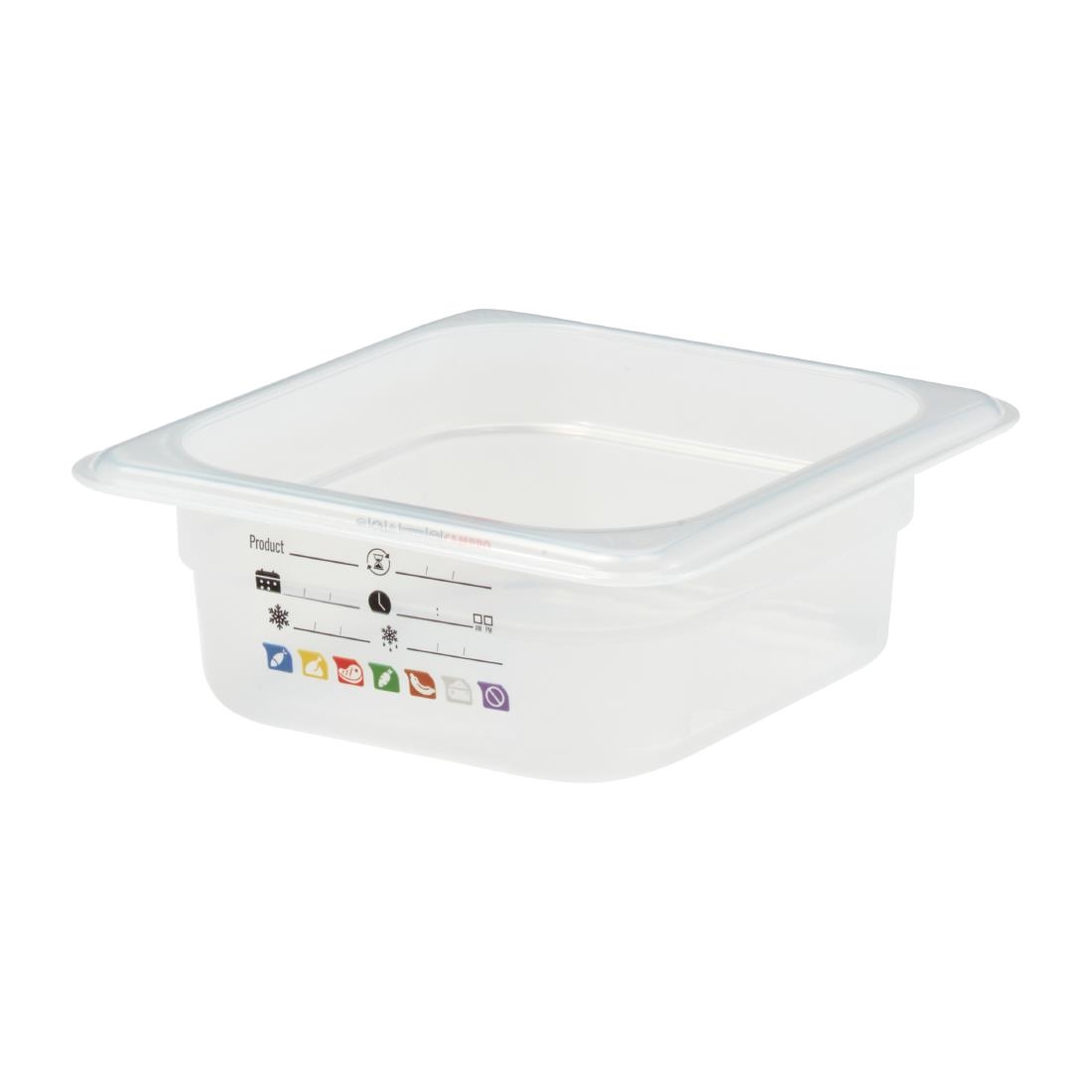 Cambro Safetrak IML polypropyleen voedselbewaarbak 65 mm 1/6 GN - Afbeelding 3