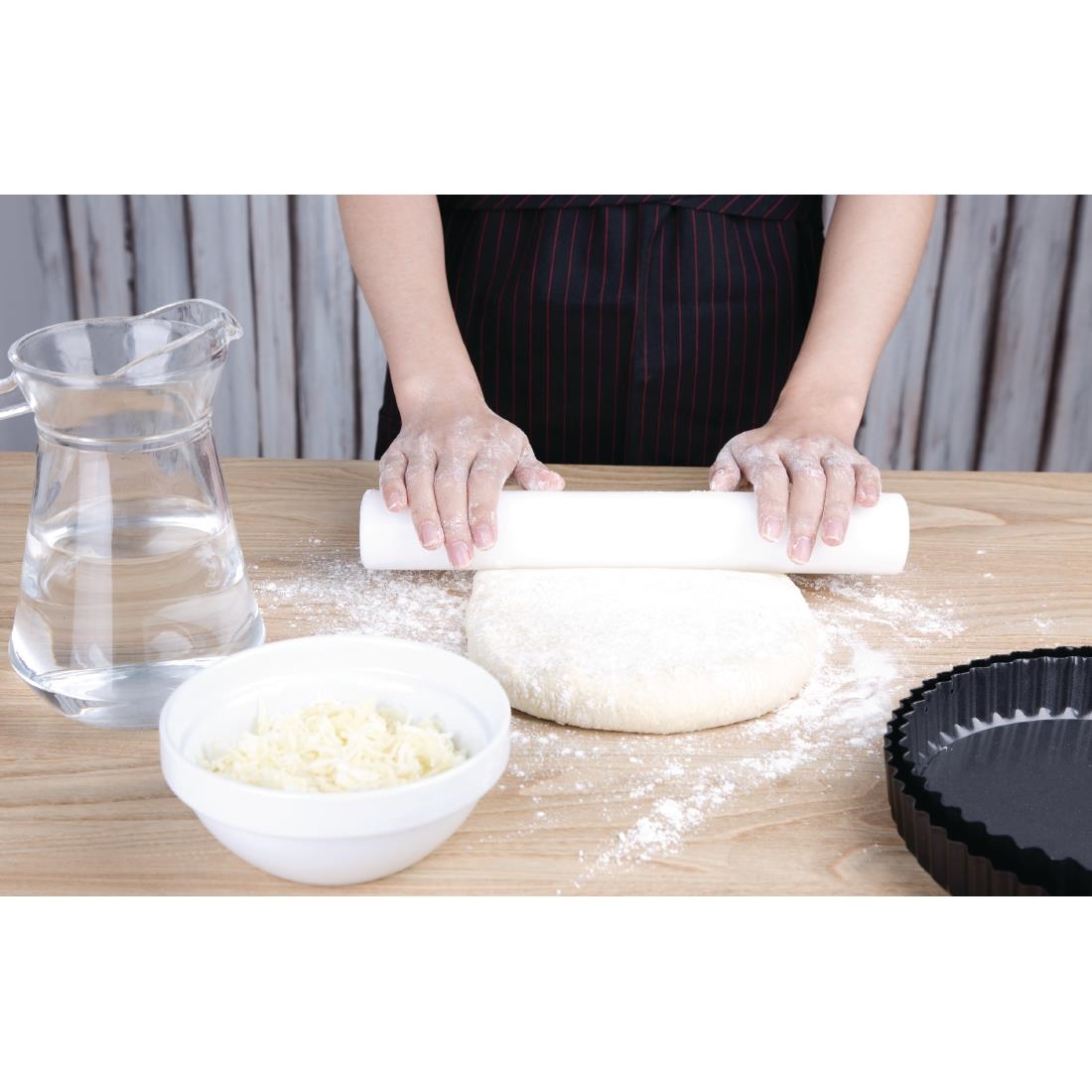 Vogue polyethyleen deegroller 30,5cm - Afbeelding 3