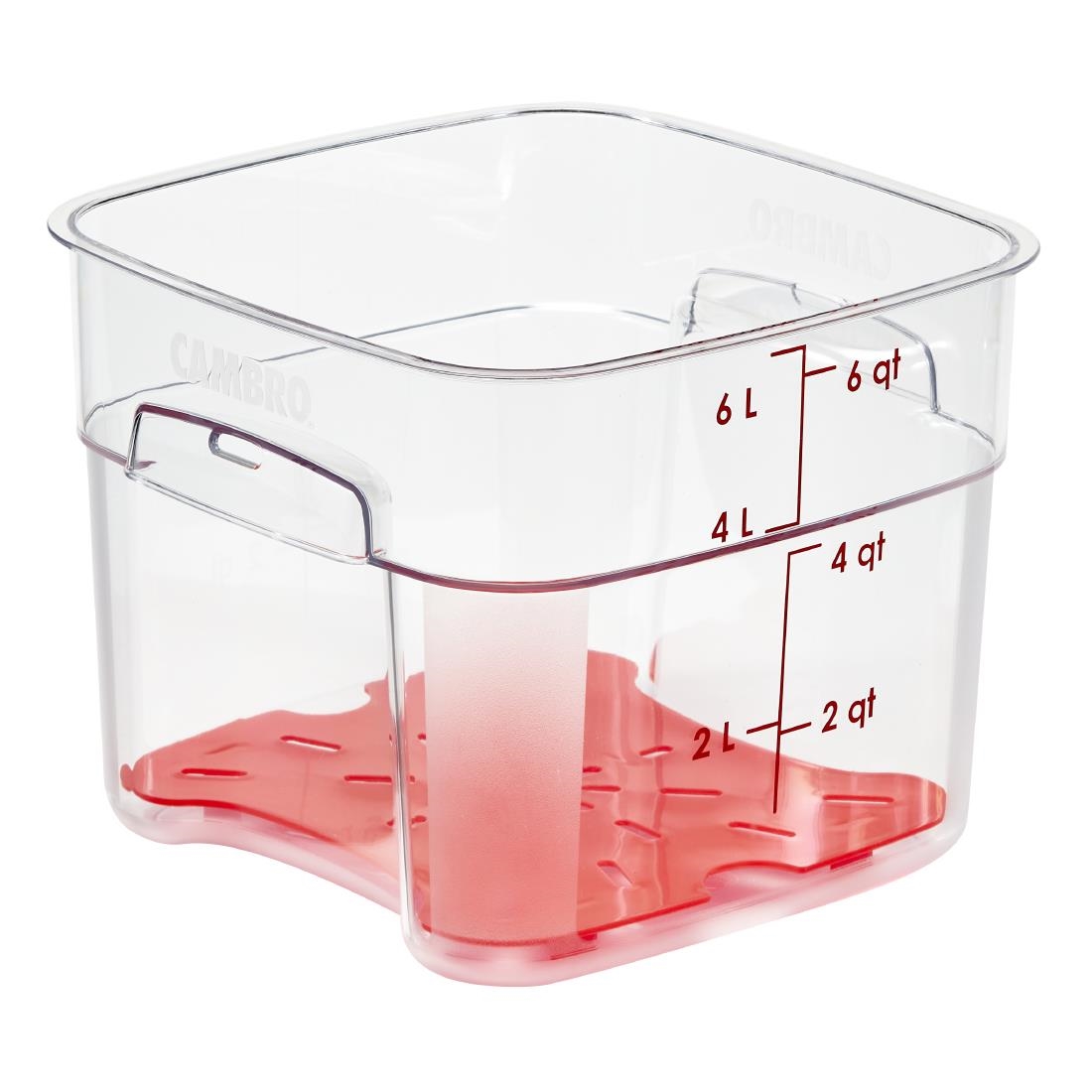Cambro FreshPro Rood Afvoerrek 195 x 195 mm - Afbeelding 5