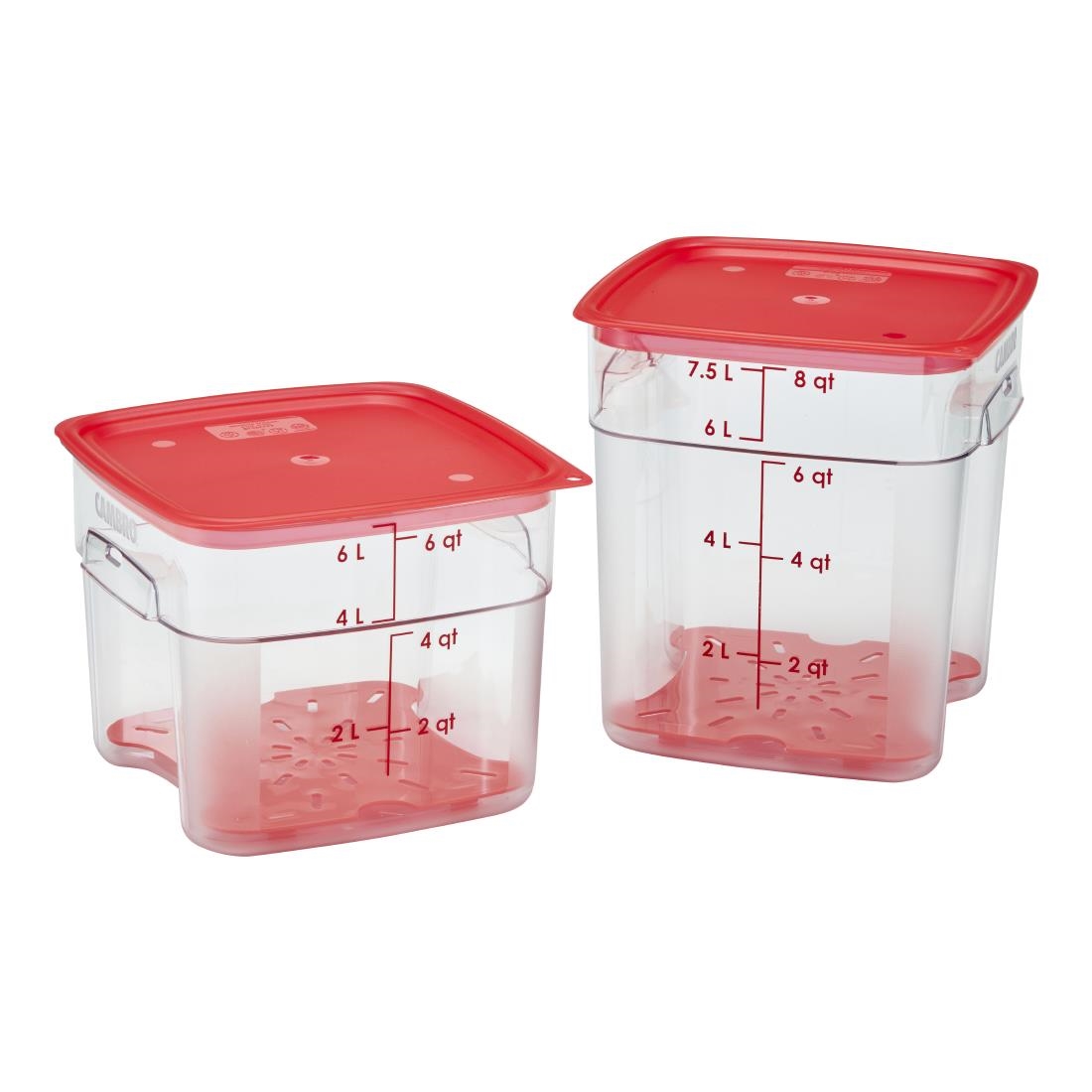 Cambro FreshPro Rood Afvoerrek 195 x 195 mm - Afbeelding 6