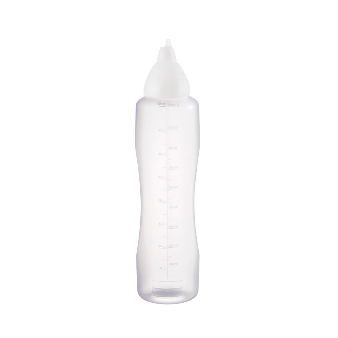 Aravent transparante anti-drup knijpfles 1L - Afbeelding 2