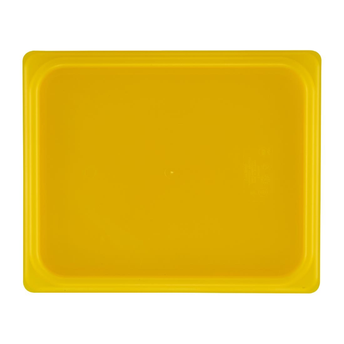 Cambro Safetrak IML polypropyleen afsluitdeksel geel 1/2GN - Afbeelding 3