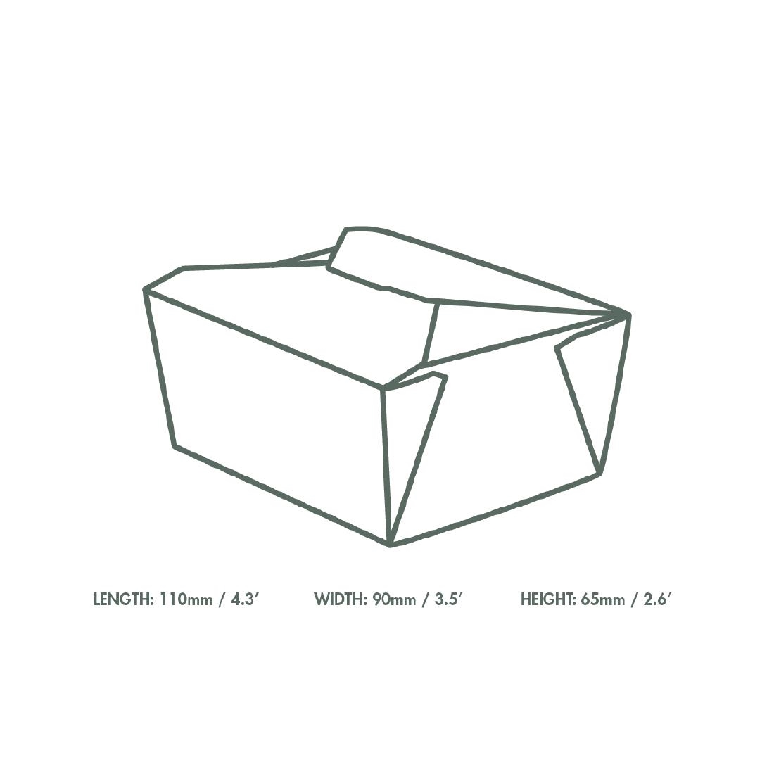 Vegware No.1 voedseldozen 700ml (450 stuks) - Afbeelding 4