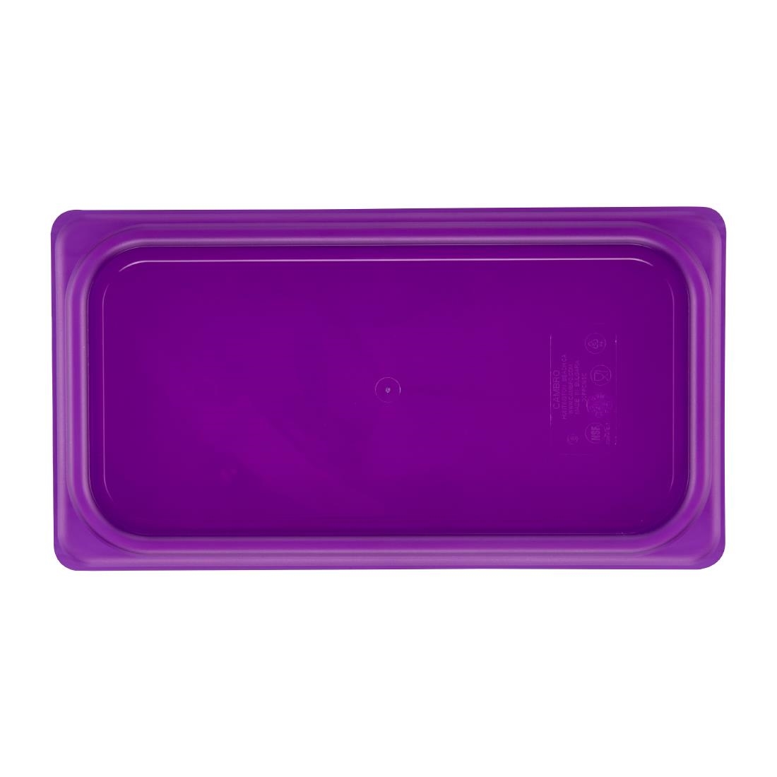 Cambro Safetrak IML polypropyleen afsluitdeksel paars 1/3 GN - Afbeelding 3