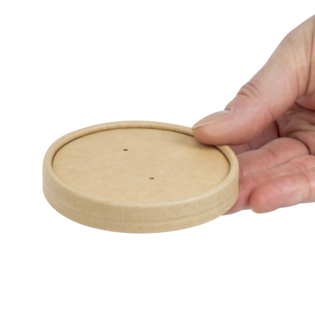 Colpac deksels voor magnetronbestendige kraft soepkommen recyclebaar 225ml en 350ml (500 stuks) - Afbeelding 6