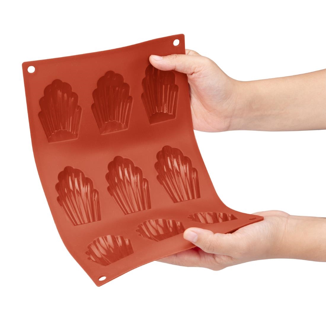Vogue Silicone Madeleinenvorm 9 Cup - Afbeelding 5