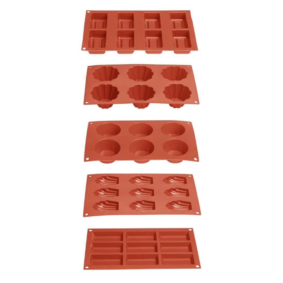 Vogue Silicone Madeleinenvorm 9 Cup - Afbeelding 7
