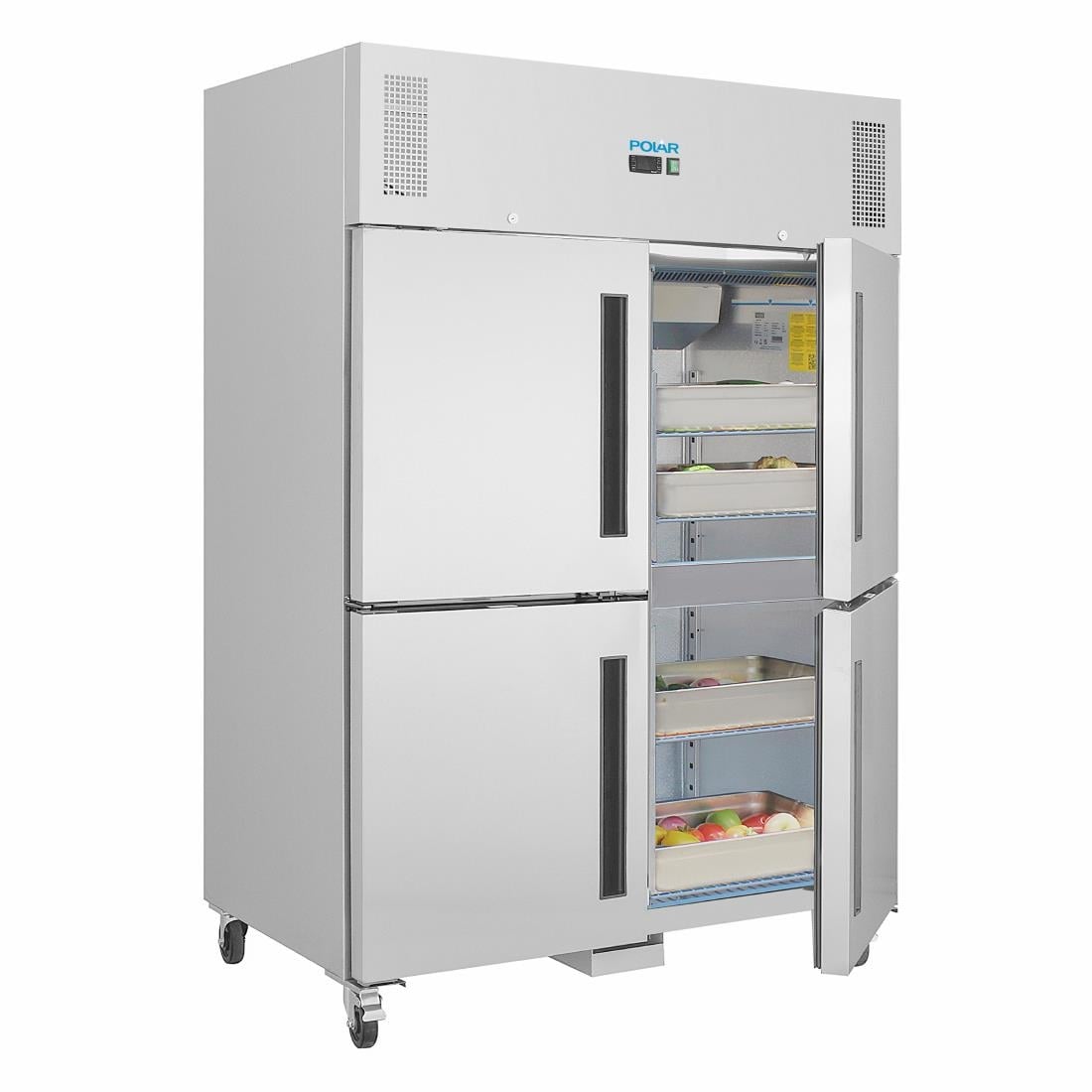 Polar G-serie Gastro 2-deurs koeling met gedeelde deuren 1200L - Afbeelding 5