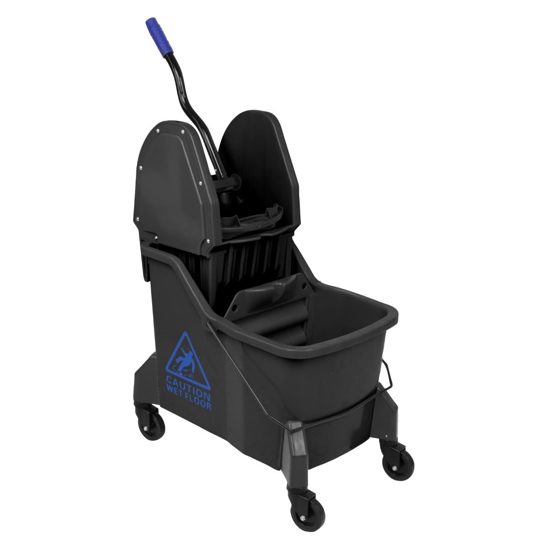 Jantex Dweilemmer met twee compartimenten en wringer Blauw 30L - Afbeelding 2