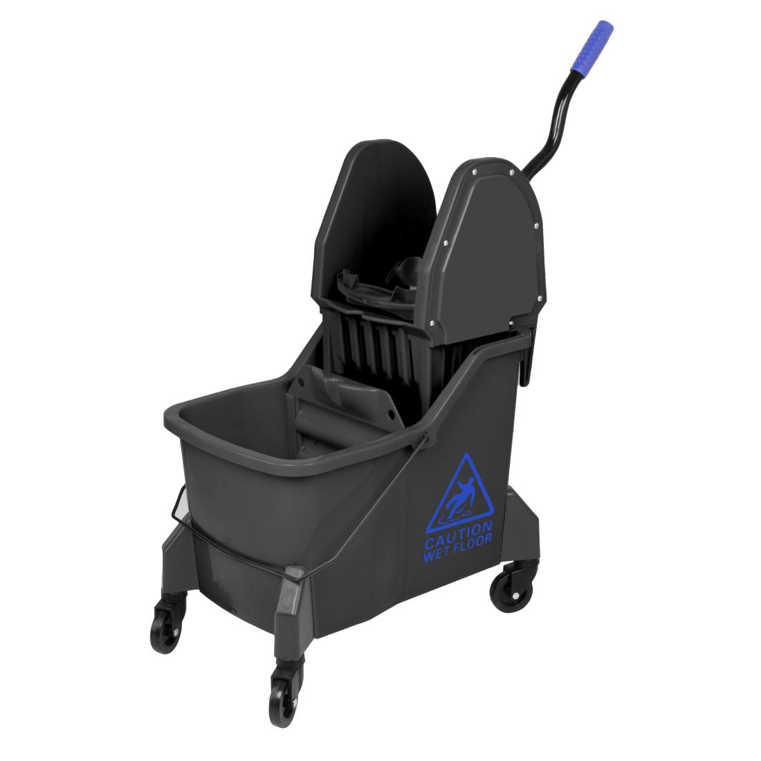 Jantex Dweilemmer met twee compartimenten en wringer Blauw 30L - Afbeelding 3
