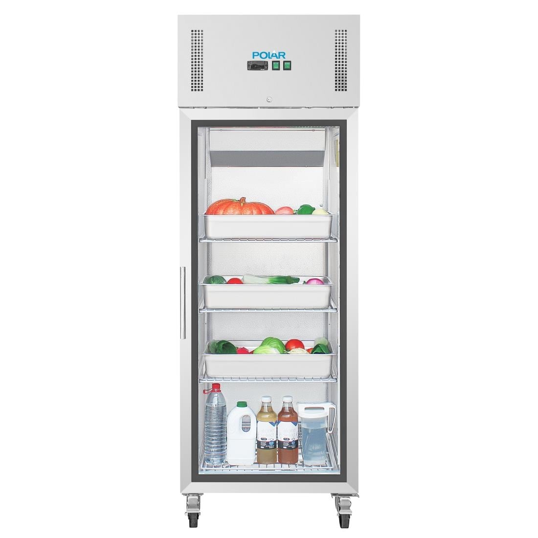 Polar G-serie Gastro 1-deurs koeling met glazen deur 600L - Afbeelding 5