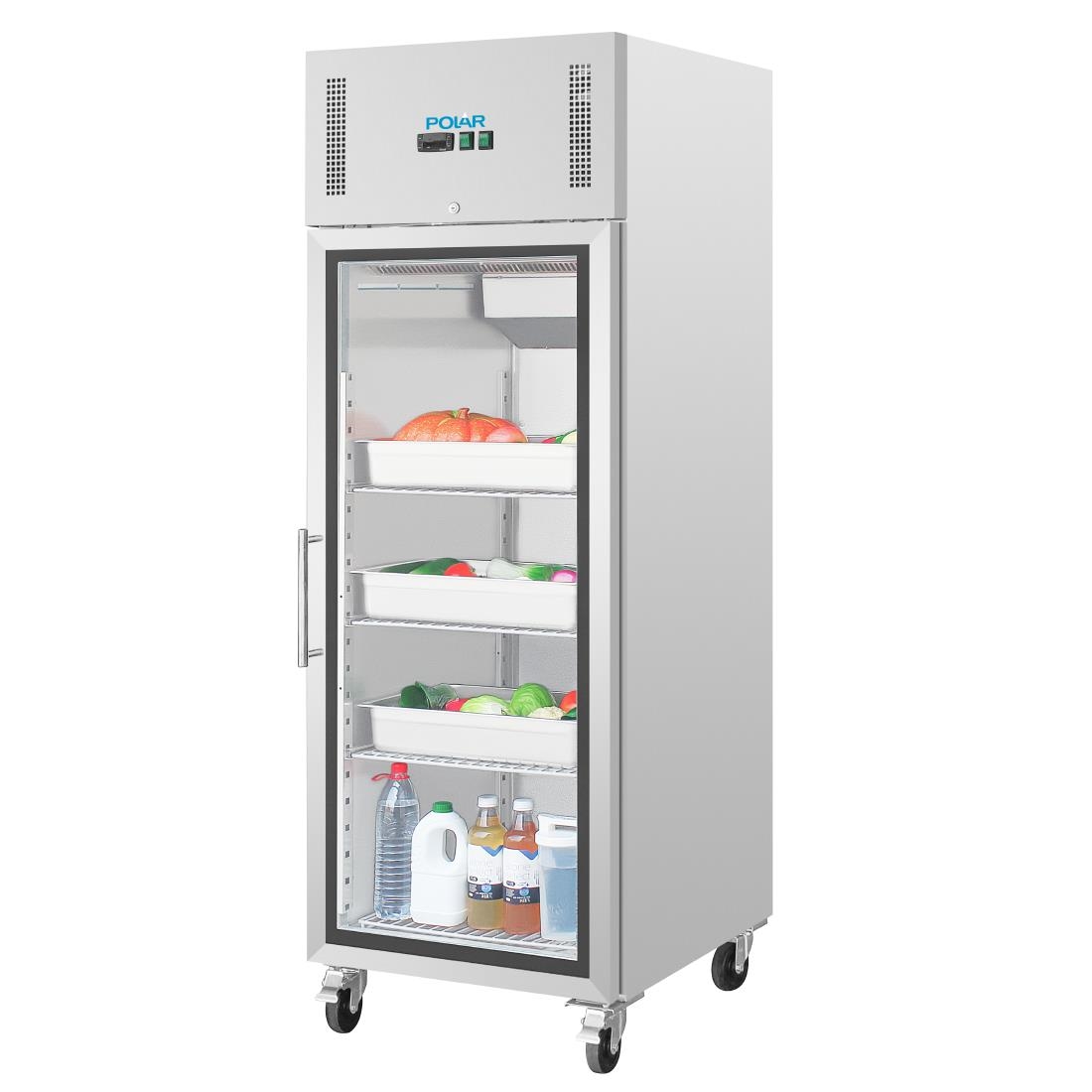 Polar G-serie Gastro 1-deurs koeling met glazen deur 600L - Afbeelding 7