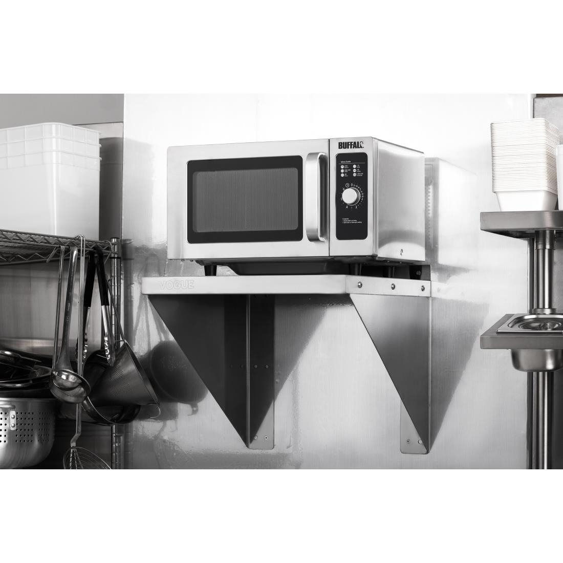 Vogue RVS oven/magnetron wandplank 56x46cm - Afbeelding 10