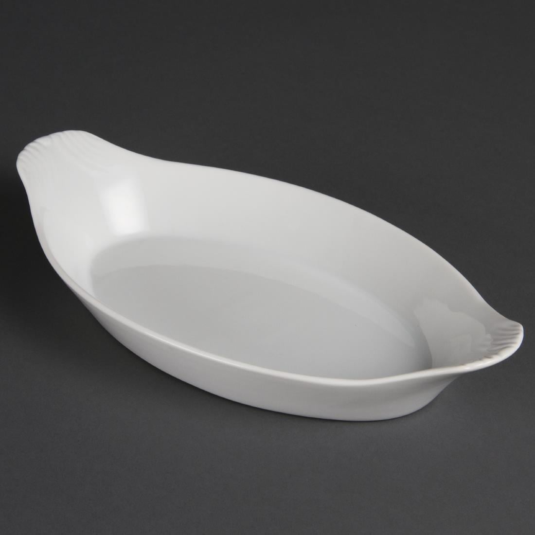 Olympia Whiteware ovale gratineerschalen 29x16,6cm (6 stuks) - Afbeelding 2