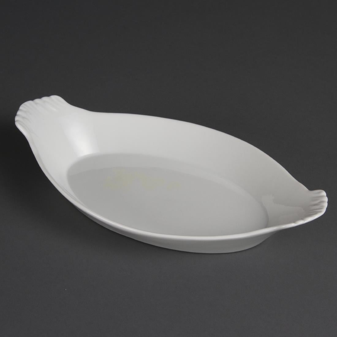 Olympia Whiteware ovale gratineerschalen 32x17,7cm (6 stuks) - Afbeelding 2