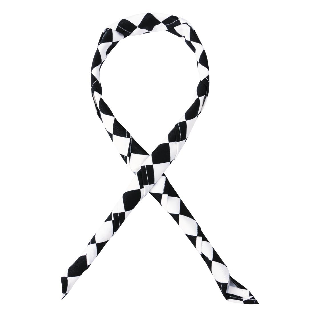 Whites halsdoek zwart-wit geruit - Afbeelding 2