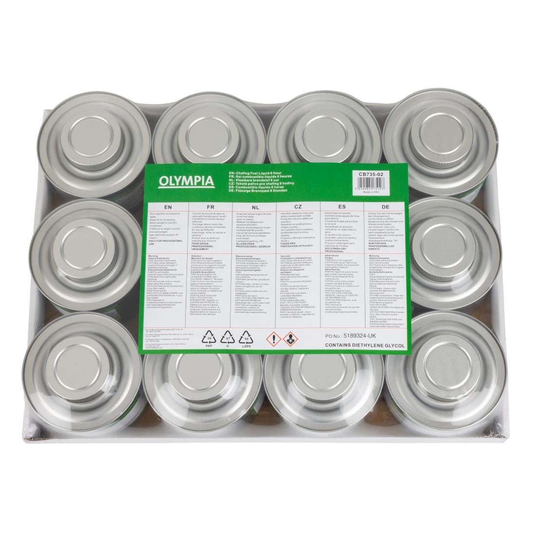 Olympia vloeibare brandpasta met lont 6 uur (12 stuks) - Afbeelding 6